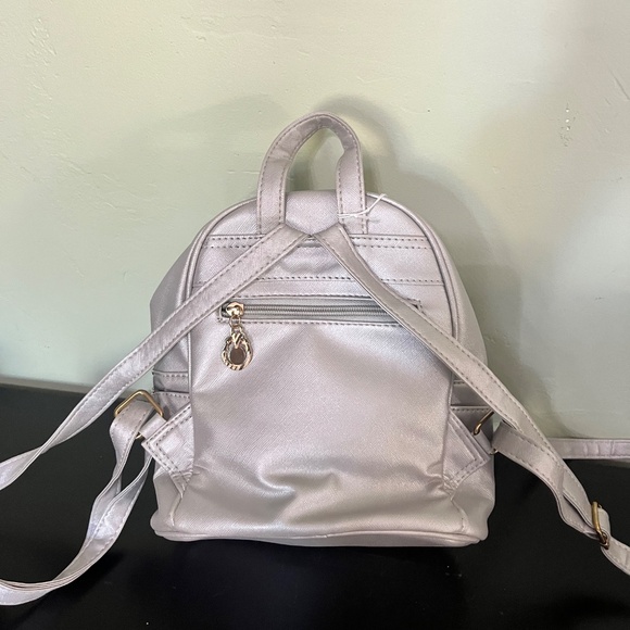Silver Mini Backpack with Adorable Bow - Picture 2 of 2